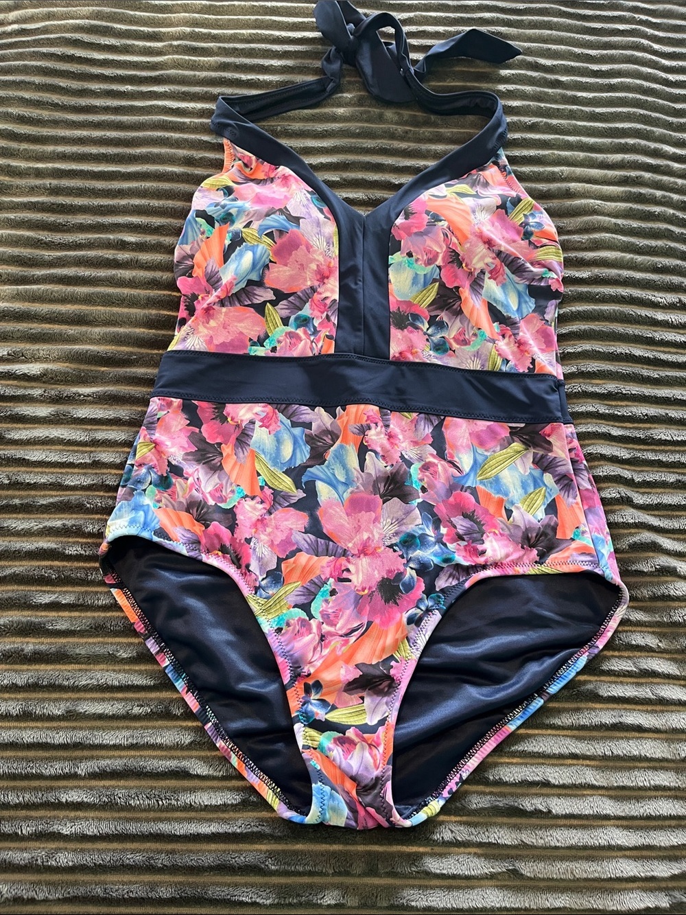 Lands End floral swimsuit new